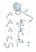 vw 611075 vacuum hoses for brake servo
