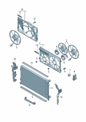vw 121090 fan ring. air guide