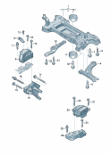 vw 199040 mounting parts for engine and transmission.     for models with wheelbase: