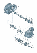 vw 311016 gears and shafts. input shaft. for 5 speed manual transmiss.