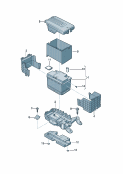 vw 915000 battery. battery mounting. battery protection cover