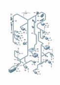 vw 971025 wiring set section for engine compartment. * part number must be ordered * manually by indicating * vehicle id number. * copy of vehicle data * plate must be included * if possible