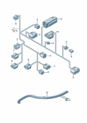 vw 971052 wiring set section for engine compartment. * part number must be ordered * manually by indicating * vehicle id number. * copy of vehicle data * plate must be included * if possible