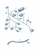 vw 971052 Отрезок жгута для моторного отсека. * Заказывать вручную по номеру * детали с указанием VIN а/м. * По возможности, прилагать * копию таблички с данными * автомобиля. .