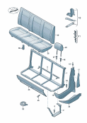 vw 884000 bench seat. for passenger compartement