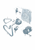 vw 903080 connecting and mounting parts for alternator. poly-v-belt