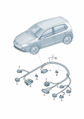 vw 972045 Жгут проводов устройства регулировки отопления. для автомобилей с кондицион.