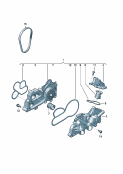 vw 121000 coolant pump. coolant regulator