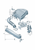 vw 129000 air filter with connecting parts