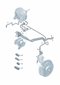 vw 611020 Тормозная трубка. Тормозной шланг